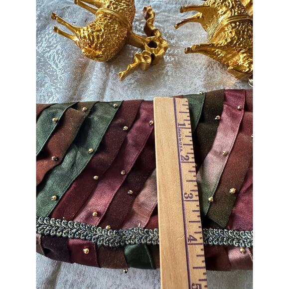 Katherine's Collection Wayne Kleski Christmas Stocking ribbon woven 24” velvet - Picture 14 of 16